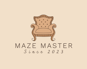 Simple Armchair Furniture logo design