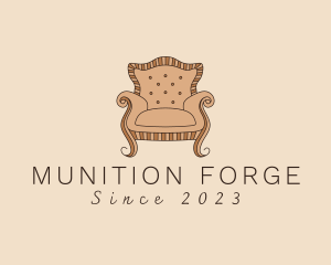 Simple Armchair Furniture logo design