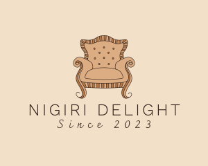 Simple Armchair Furniture logo design