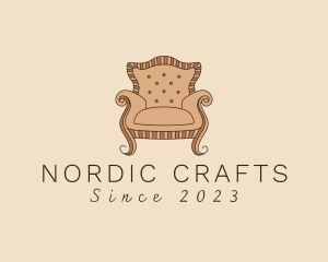 Simple Armchair Furniture logo design