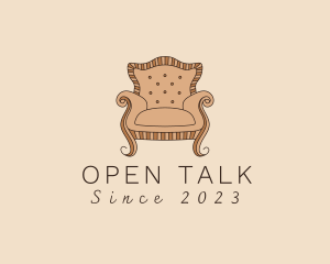 Simple Armchair Furniture logo design