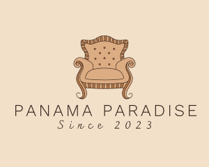 Simple Armchair Furniture logo design