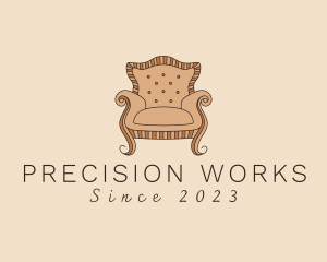 Simple Armchair Furniture logo design