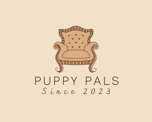 Simple Armchair Furniture logo design