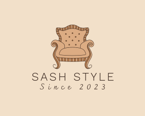 Simple Armchair Furniture logo design