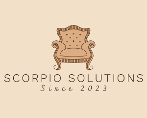 Simple Armchair Furniture logo design