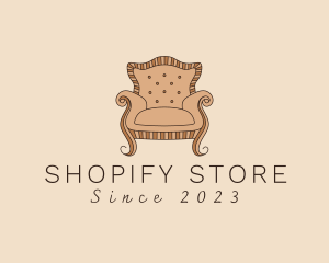 Simple Armchair Furniture logo design