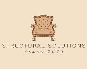 Simple Armchair Furniture logo design