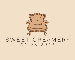 Simple Armchair Furniture logo design