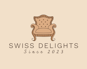 Simple Armchair Furniture logo design