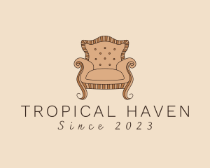 Simple Armchair Furniture logo design