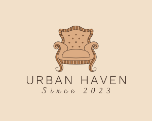 Simple Armchair Furniture logo design