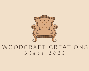 Simple Armchair Furniture logo design