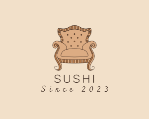 Simple Armchair Furniture logo design