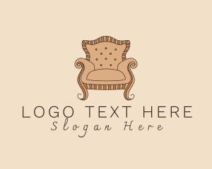 Simple Armchair Furniture Logo