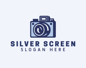 Vlogger - Photography Camera Lens logo design