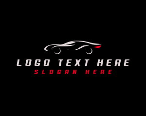 Sports Car - Silhouette Car Detailing logo design
