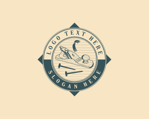 Woodwork - Carpentry Woodwork Tools logo design