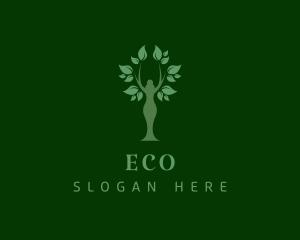 Farm - Vegan Woman Tree logo design