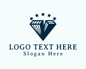 Real Estate - Stars Real Estate Letter V logo design