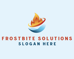 Freeze - Thermal Fire Freeze Cooling logo design