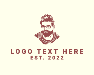 Hairstyling - Beard Man Style Fashion logo design
