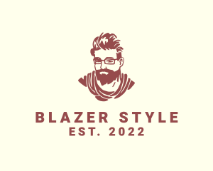 Beard Man Style Fashion logo design