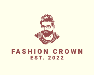 Beard Man Style Fashion logo design