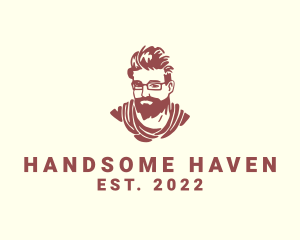 Beard Man Style Fashion logo design