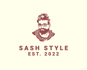 Beard Man Style Fashion logo design