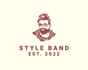 Beard Man Style Fashion logo design