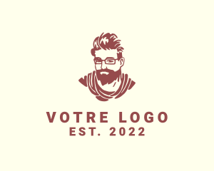 Vlogger - Beard Man Style Fashion logo design
