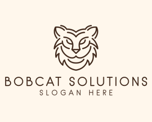 Bobcat - Wild Lynx Animal logo design