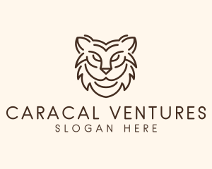 Caracal - Wild Lynx Animal logo design