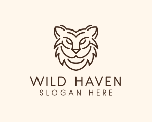 Wild Lynx Animal logo design