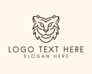 Ocelot - Wild Lynx Animal logo design