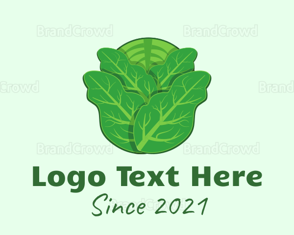 Green Leafy Cabbage Logo