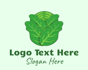 Green Leafy Cabbage Logo