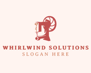 Sewing Machine Clothing Alteration logo design