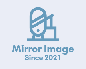 Reflection - Blue Mirror Furniture logo design