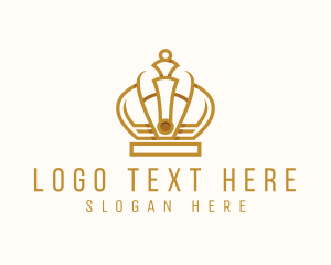 Glamorous - Luxury Crown Jewel logo design