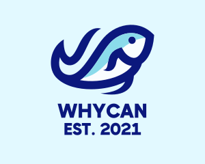 Fisheries - Wave Ocean Fish logo design