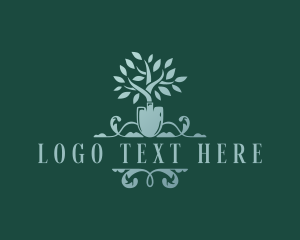 Hedge - Shovel Garden Landscaping logo design