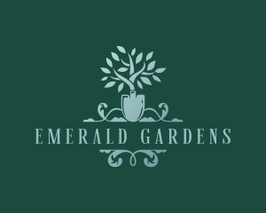 Shovel Garden Landscaping logo design