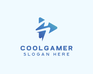 Startup - Media Player Letter S logo design