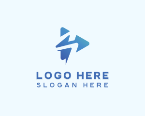 Download - Media Player Letter S logo design