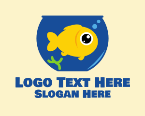 Pet Shop - Big Goldfish Bowl logo design