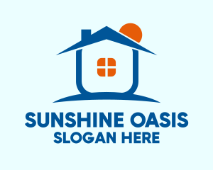 Sunrise House Roof logo design