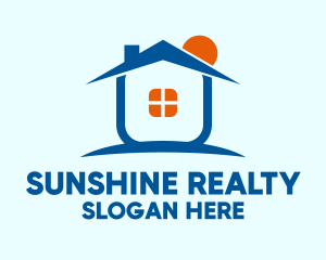 Sunrise House Roof logo design