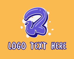 Lively - Blockbuster Graffiti Number 2 logo design